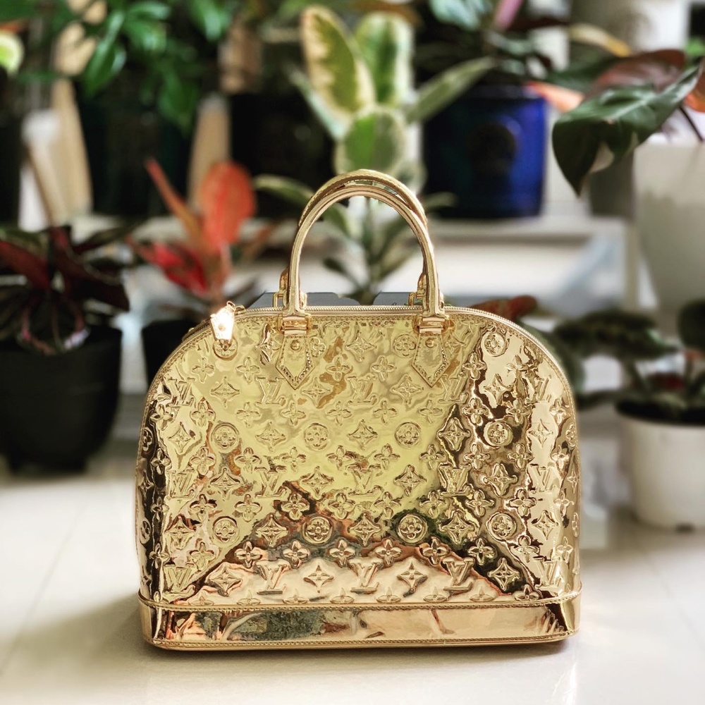 Louis Vuitton Gold Miroir Mirror Alma GM
